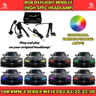 Bmw 4 series M4 i4 multicolor daylight module RGB CSL daylight DRL module RGB daylight module csl
