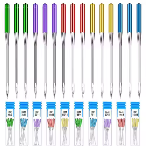 3/5Pcs Anti-Jumping Sewing Machine Needles Universal Regular Point Machine Needles for Home Sewing M