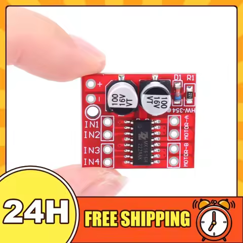 L298N DC Motor Driver Module Dual H Bridge Mini Dual DC Motor Module 2.5A Two Channel Reversing PWM