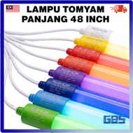 GBS CAR LED TRUCK LORI LAMPU TOMYAM VIRAL 48INCH 12-48V AKSESORI LORI LAMPU TUBE T8 WARNA RGB REMOTE