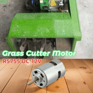 SDEER RS755 DC Motor, 12V DC Long Shaft Lawn Mower Motor, Premium High Power Large Torque High Effic