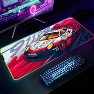 Sports Car RGB Gamer Mousepad Large Gaming Mousepads Luminous Mouse Pads Keyboard Mats Big LED Mouse Mat Desk Pad With Backlit