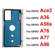 Back Battery Housing Cover Sticker For OPPO Ace2 A36 A56s A76 A77 A96 4G 5G 2022 Rear Battery Housin