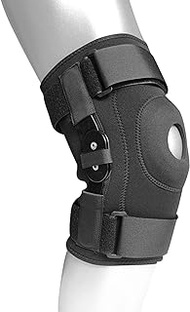 Running Knee Support | Patella Support Runners Sports Knee Orthotics for Men and Women with Side Hinged Stabilizers - Adjustable Knee Braces Wrap Knee Compression Cuff Yuxinkang
