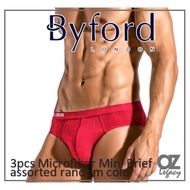 ByFord London 3Pcs Microfiber Spandex Mini Brief (BUB663M)