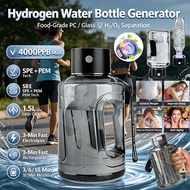 Hydrogen Water Bottle Hydrogen Generator Alkaline Water Filter 1.5L Hydrogen Portable Sports Water B