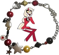 Hazbin hotel inspired bracelets huskerdust, angel dust, husk, alastor, charlie, lucifer, vox, valent