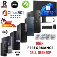 Dell High Performance Desktop intel Core i9-i7-i5-i3 Full Set [ Refurbished ] See More ........👉 Des