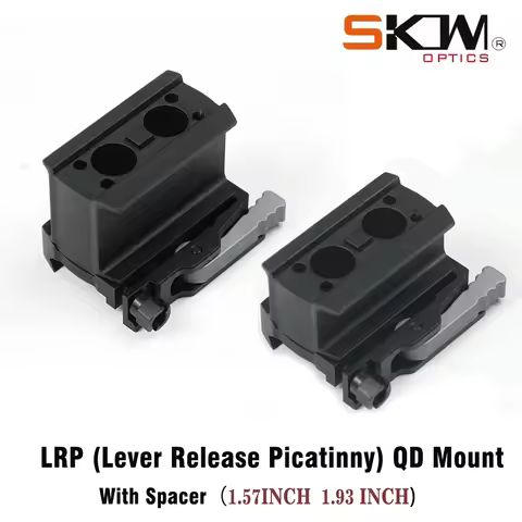 SKWoptics-Tactical LRP QD Red Dot Mount with Spacer, Sight, For 21MM Picatinny Rail, 1.54 " 1.93" He