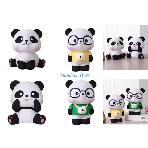 U2JC Versatile Coin Holder Panda Money Holder Piggy Banks for Animal Lovers