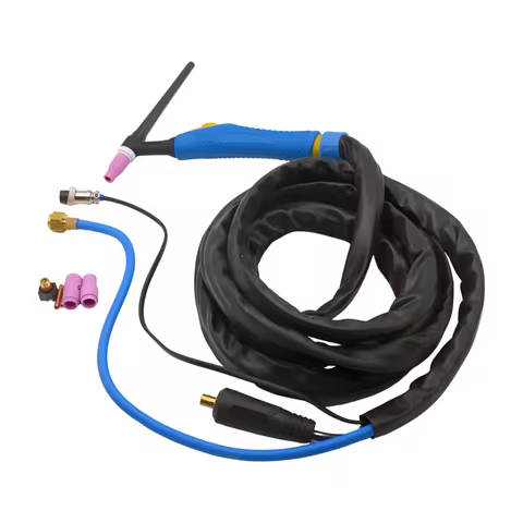 4meters Air Cooled Argon TIG9 WP9 TIG Arc Welding Torch Gas electric separation with DKJ10-25 Euro S