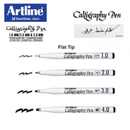 Artline Calligraphy Khat Arabic Jawi Pen (Flat Tip - 1.0MM, 2.0MM, 3.0MM, 4.0MM) [Per PCS, Black Ink