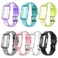 Clear Silicone Watch Strap For Fitbit inspire3 Sport Wristband Bracelet Belt Strap For Fitbit inspir