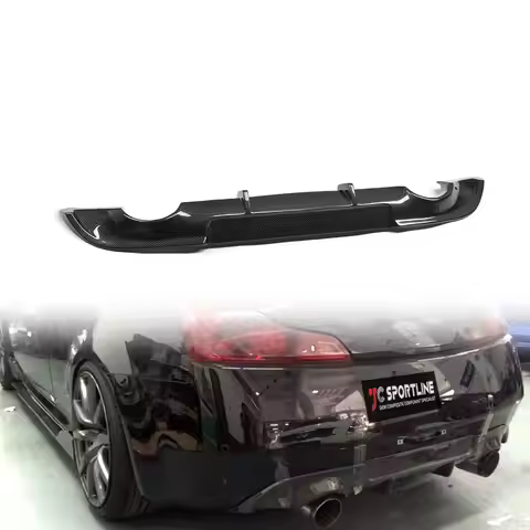 Carbon Fiber G37 Rear Diffuser Lip for Infiniti G37 G Series Coupe 2-Door 09-13