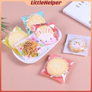 100Pcs Cookies Candy Pastry Self Adhesive Packing Bags Food Bread Packaging Bags 10cm*10cm