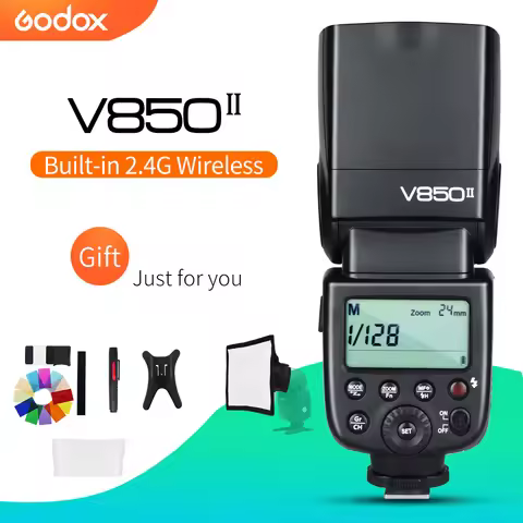 Godox V850II 2.4G GN60 Wireless X System Li-ion Battery Speedlite for Canon Nikon Sony Pentax Olympu