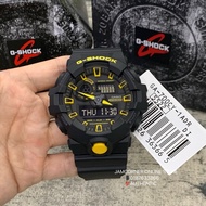 HARIMAU MELAYA x CASIO G-SHOCK GA-700CY-1A eye-catching black and yellow color scheme.