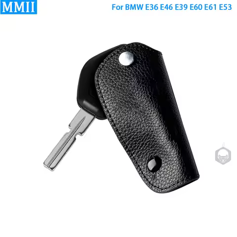 For BMW E36 E46 E39 E60 E61 E53 MMII For Car Key Case Leather Protective Cover Key Ring Key Chain Ke