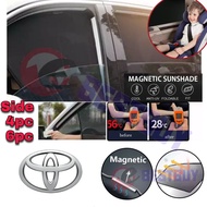 Magnetic Sunshade Toyota Car Window Curtain magnet altis vios camry fortuner vigo revo prius wish chr 2023 cross yaris