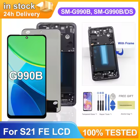 TFT For Samsung S21 FE 5G G990 G990B G990U G990B/DS G990E LCD Display Touch Screen Digitizer assembl