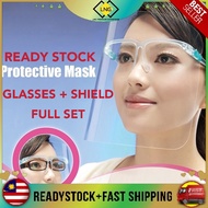 Face Shield Face Mask Protective Face Mask Anti-fog Transparent Face shield With Eyeglass Frame面罩