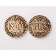 Yes or no decision coin with cover