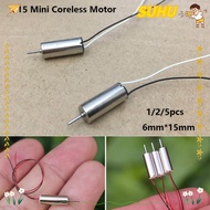 SUHU 1/2/5pcs Coreless Motor, 615 6mm*15mm 615 Tiny Hollow Cup Engine Motor, Mini 46500 RPM-52000RPM