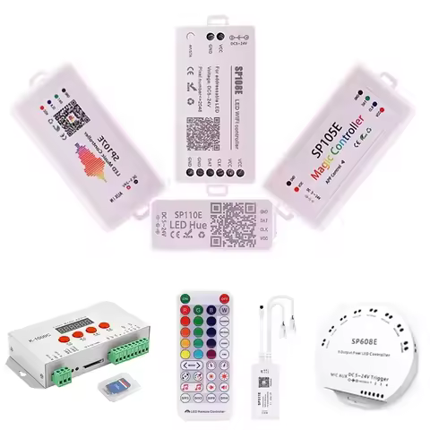 Magic Color LED Strip Controller SP105E SP106E SP107E SP108E SP110E SP511E SP601E SP602E SP608E SP61