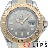 D淨化草本勞力士遊艇名仕型男士腕錶，灰色，已全面保養。包含原廠錶盒和保固卡。 18K黃金/不鏽鋼男士腕錶，灰色，已全面保養和拋光。 2005年。品相極佳。