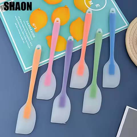 Silicone scraper integrated cream spatula shovel, nougat cheese batter baking tool, heat-resistant j