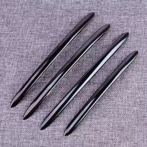 Gloss Black Car Door Handle Trim Fit For BMW 5 series F10 F18 F11 11-17 Handle Trim Door Stripe Cove