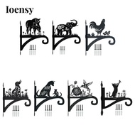 Ioensy Wall Mount Plant Hanger Decorative Hanging Plant Basket for Deck Fence