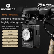 ROCKBROS Bike Light Rechargeable 800LM Waterproof Aluminum MTB Hoisting Headlight 3000Mah Type-C Wir