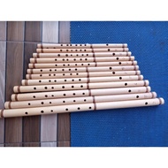 HB13-suling dangdut suling bambu 1set isi 12 biji -