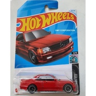HW MERAH Diecast Scale 1:64 Hot Wheels 89 Mercedes Benz 560 SEC AMG red Hotwheels Mercedes 560 SEC A
