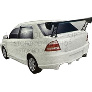 PROTON SAGA BLM REAR BUMPER  EVO X (FIBER GETAH ) SKIRT LIP BODYKIT