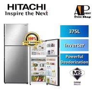 Hitachi 2 Door Inverter Fridge Refrigerator (375L) R-VX420PM9 Peti Sejuk 电冰箱