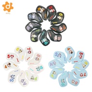 [utruiut0k] 9 Pieces Golf Iron Club Head Covers Set Lightweight Golf Wedge Covers Set Cute