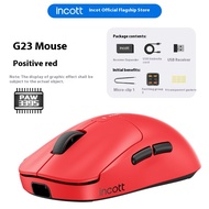 ABJKO Incott G23 Pro เมาส์ไร้สาย8K สองโหมดสลับร้อนเซ็นเซอร์ PAW3950การยศาสตร์เมาส์สำหรับเล่นเกมส์อุป