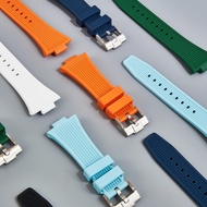 Strapseeker Waffle PRX Silicone Rubber Watch Band - Compatible for Tissot PRX 40mm - Quick- Release 