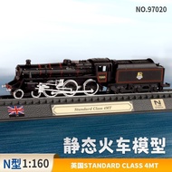 N Scale Train Model 1: 160 Scale Train British SC4MT Steam Locomotive Alloy Static Simulation Train
