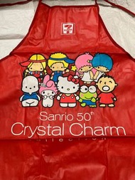 Sanrio 50th Crystal Charm Collection 圍裙 #Sanrio character #apron #Hello kitty #little twins star #little twin stars #lala #lulu #雙子星 #pc 狗 #pochacco #帕恰狗 #大眼蛙 #keroppi #melody #7-11 7-eleven 711