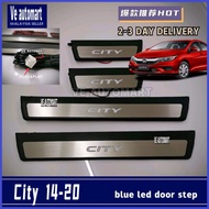 Vemart honda city car led side door step Protector accessories 2014 2015 2016 2017 2018 2019 2020