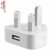 【nono】UK Mains Wall 3 Pin Plug Adaptor Charger Power With USB Ports For Phones Tablets For Samsung For