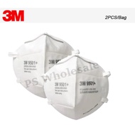[Ready Stock] 2pcs=1 price Malaysia Sirim Original 3M™ Particulate Respirator 9501+, KN95/P2, 2pcs/Pack