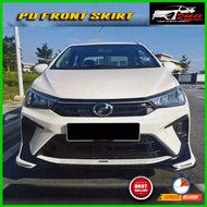 Perodua Bezza 2020/2023 Front Skirt G.U Design &amp; Rear Skirt 'Project R' PU Bodykit