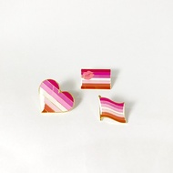 Lesbian LGBT Pride Lapel Pin Brooch