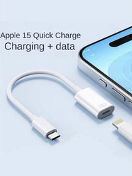 Type-c（男）轉iphone Lightning（女）充電線,usb-c轉ios Lightning充電線（女）到usb Type C（男）-充電轉換器,lightning女轉usb C男轉換器,適用於iphone 15系列galaxy S20 Note 10 Pixel 4等等。適用於iphone到typec手機適配器,兼容設備：iphone 15/15 Plus/15 Pro/15 Pro Max,galaxy S22/s21/s20 Ultra/a24/f14/m54/a54/a34/m14/s23-21/a14/a04,pixel 7/7 Pro/6/6a/6 Pro/5/5a/5 Pro,one Plus：ace/ace Pro/11/11 R/10/10t/10r/ Nord N20。