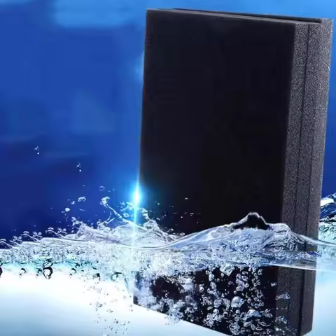 40cmx30cmx1cm Black Filtration Foam Aquarium Fish Tank Biochemical Filter Sponge Pad Skimmer Long Us