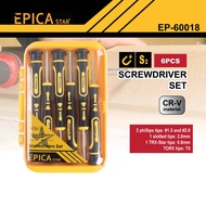 EPICA STAR (EP60018) 6 PCS CR-V SCREWDRIVER SET PRECISION NOZZLE SCREWDRIVER SET LIGHTWEIGHT TOOL